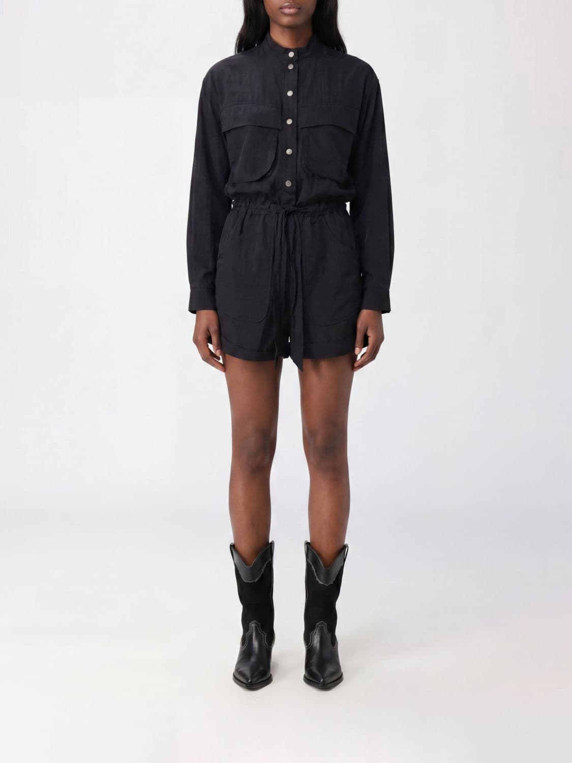 Isabel Marant Etoile Cotton Blend Short Jumpsuit