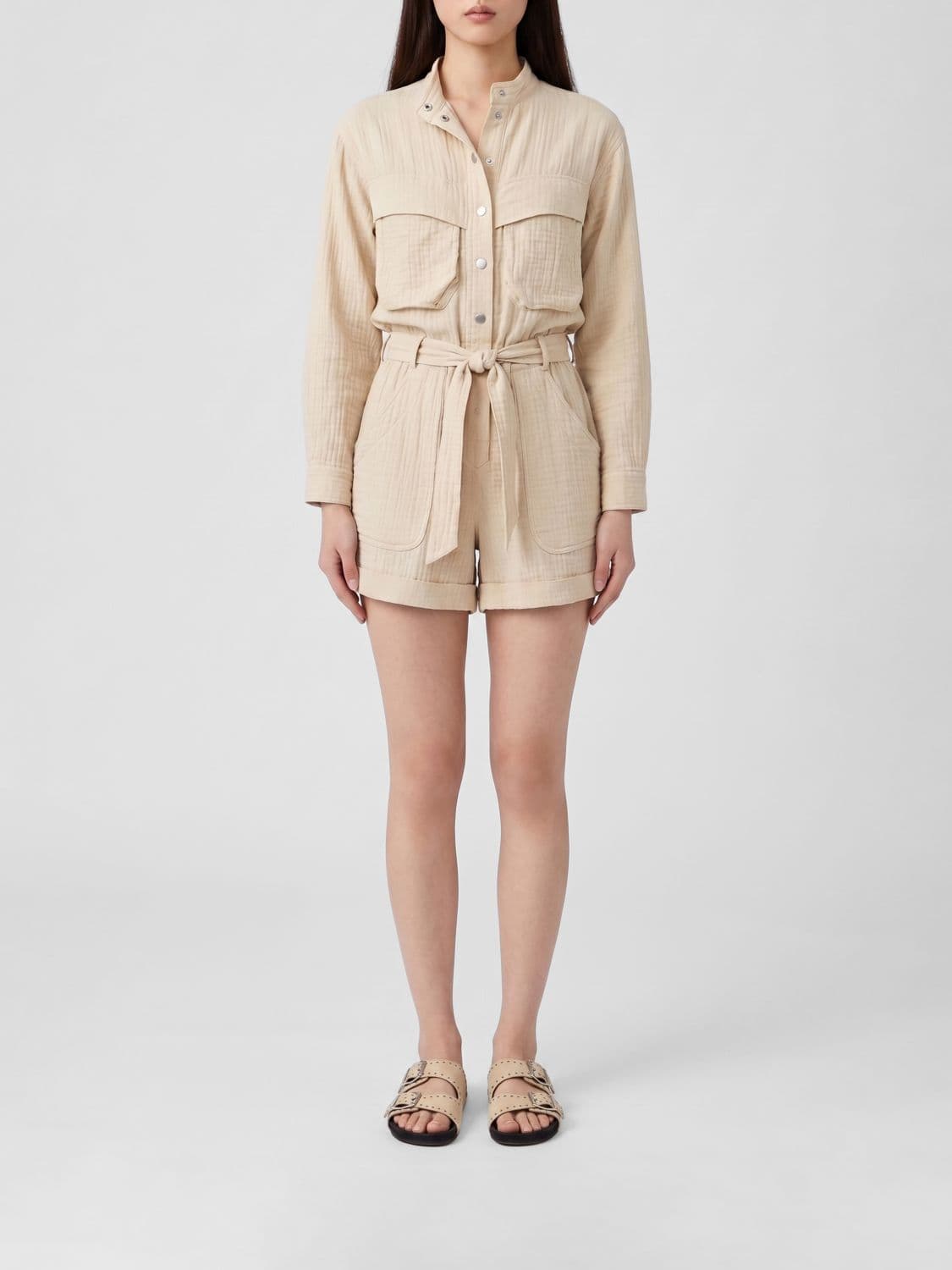 Isabel Marant Etoile Cotton Blend Short Jumpsuit