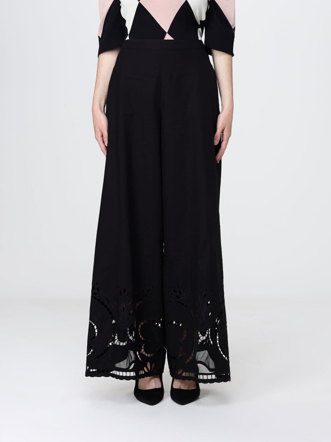 Liviana Conti Charlie Palazzo Poplin Trousers