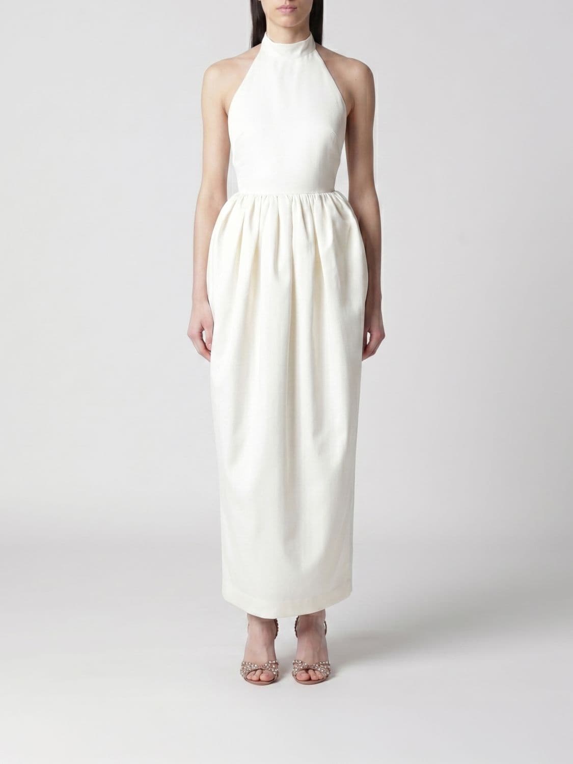 Rotate Crêpe Long Dress
