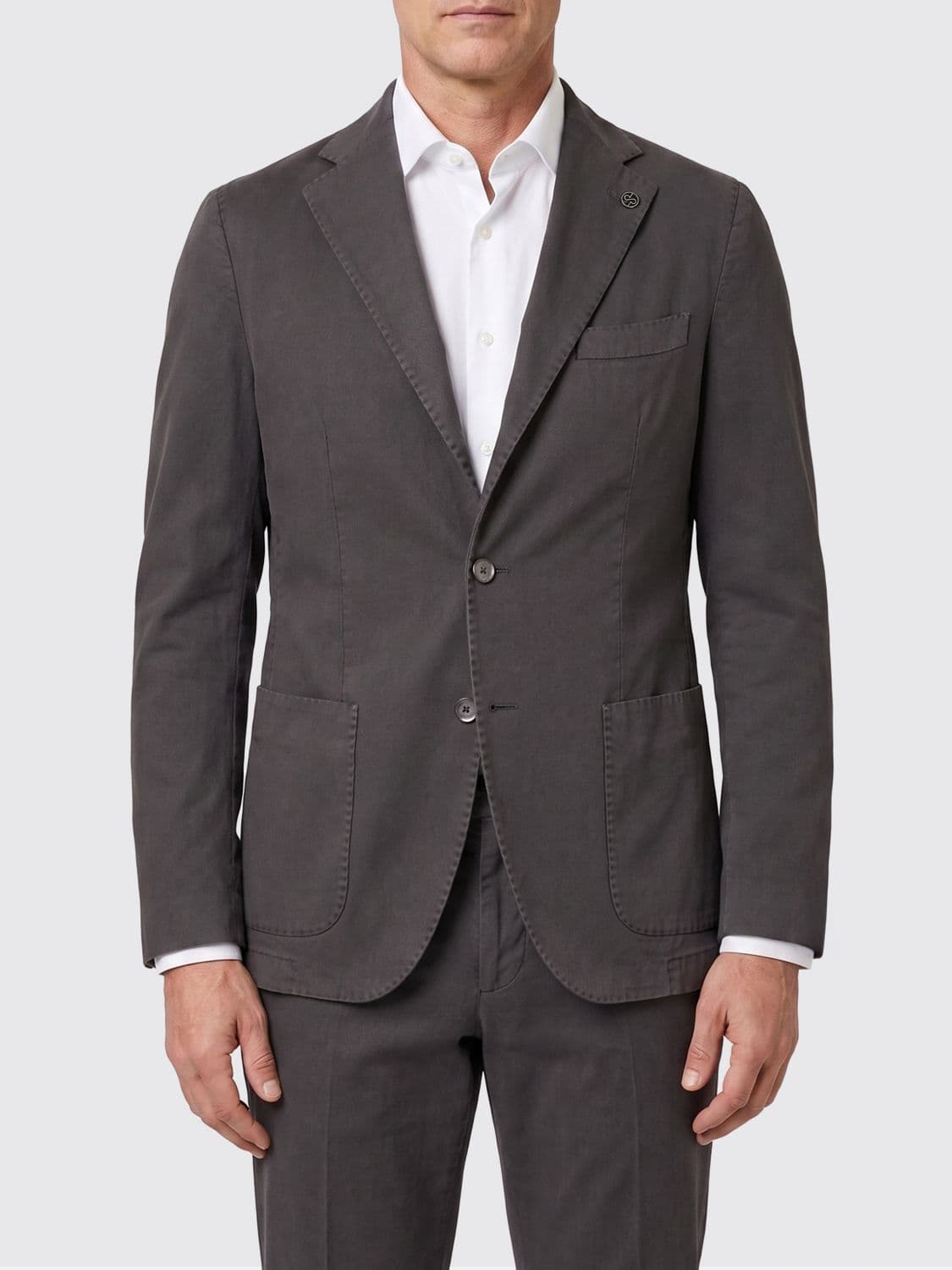 Santaniello Cotton Single-Breasted Blazer