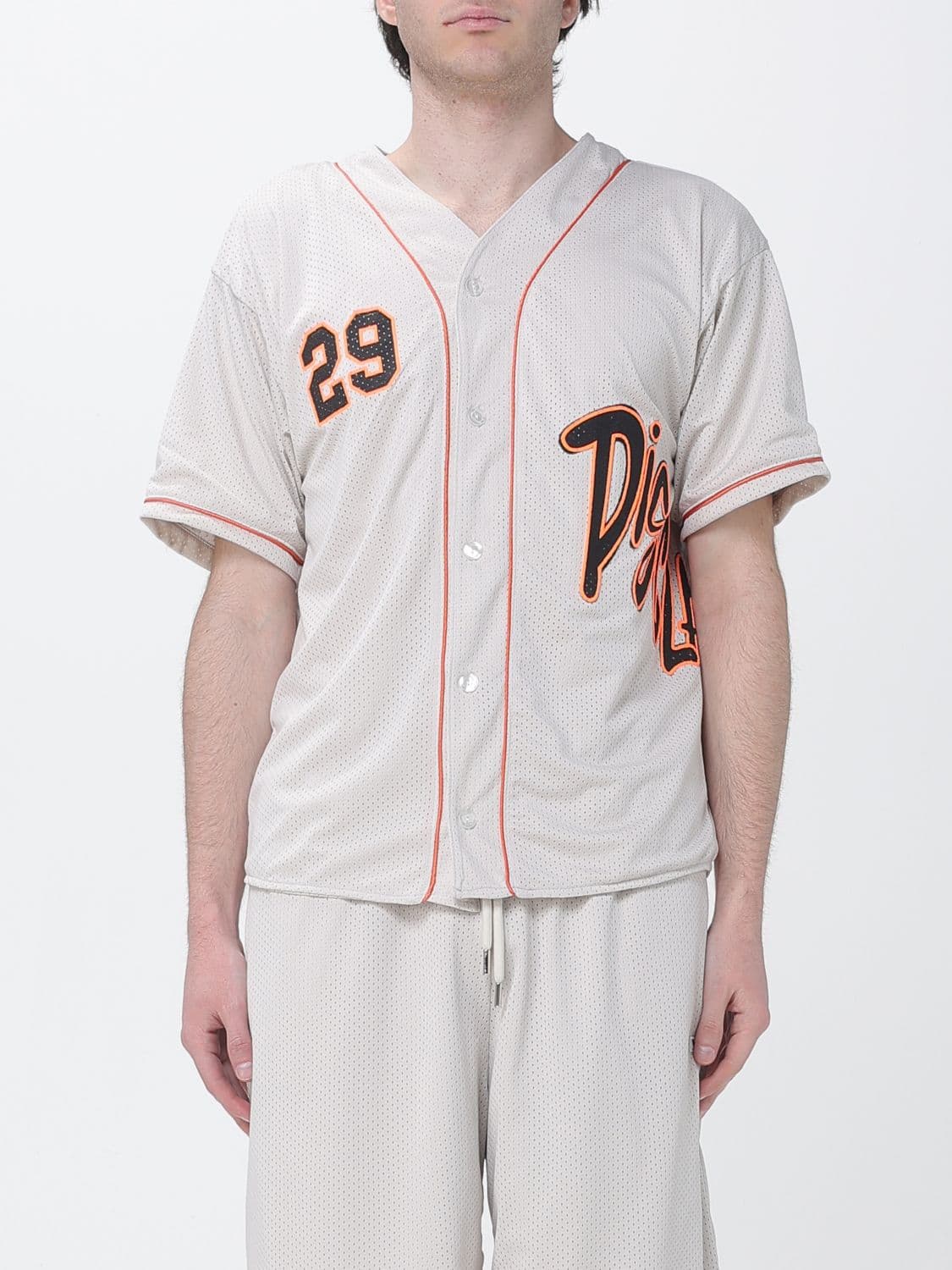 Disclaimer Mesh Shirt with Logo