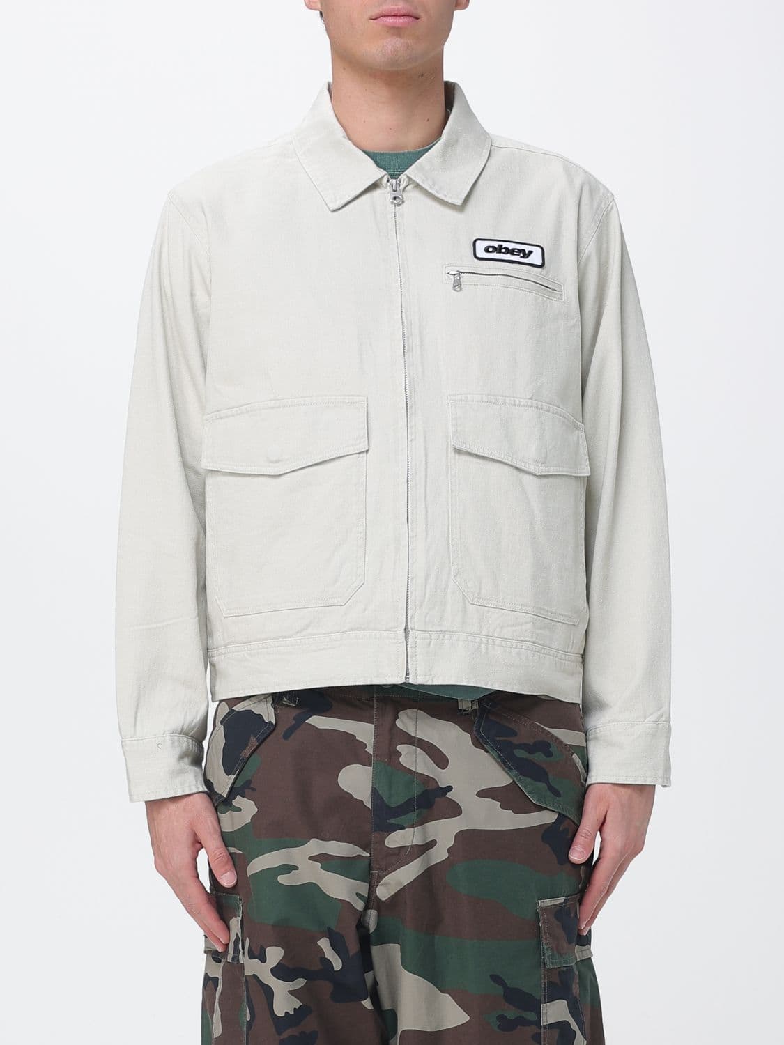 Obey Cotton Shirt Jacket · L