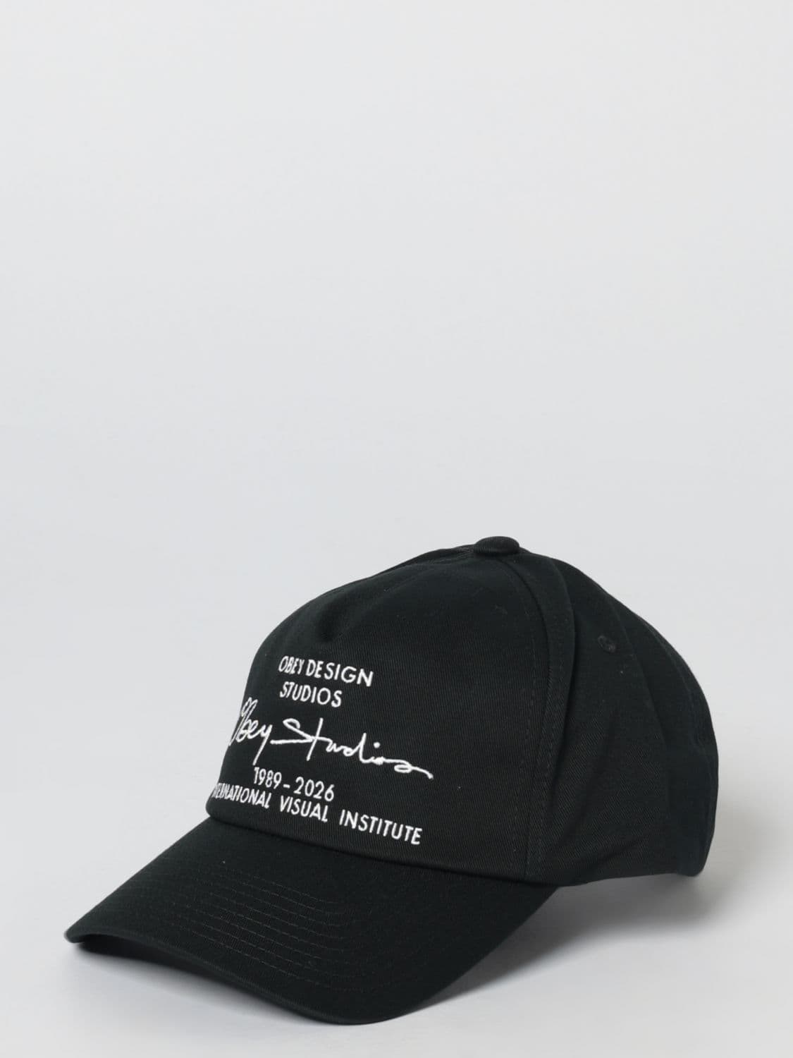 Obey Studios 5 Cotton Hat with Embroidered Logo · OS