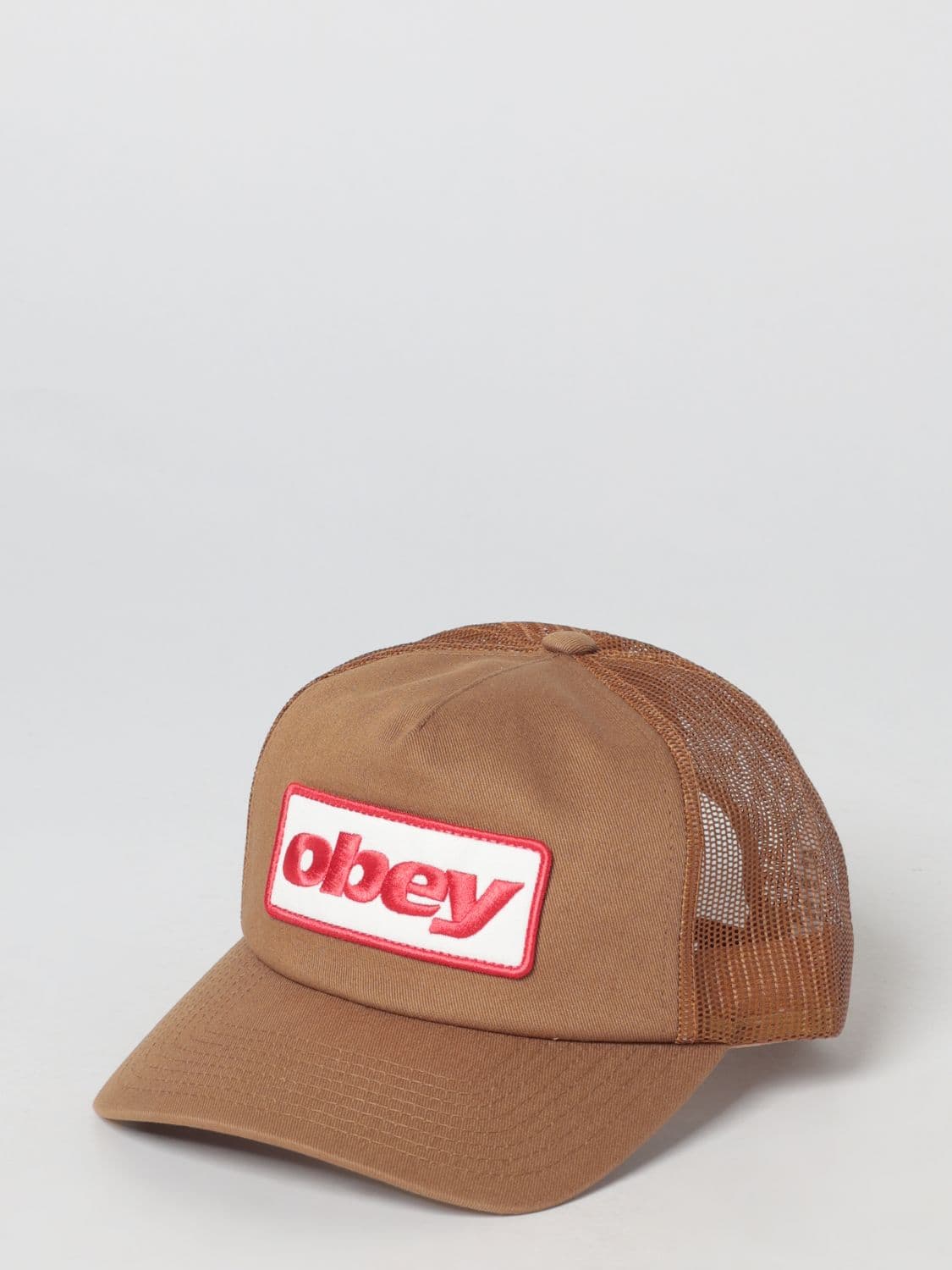Obey Cotton and Mesh Nylon Hat with Logo · OS