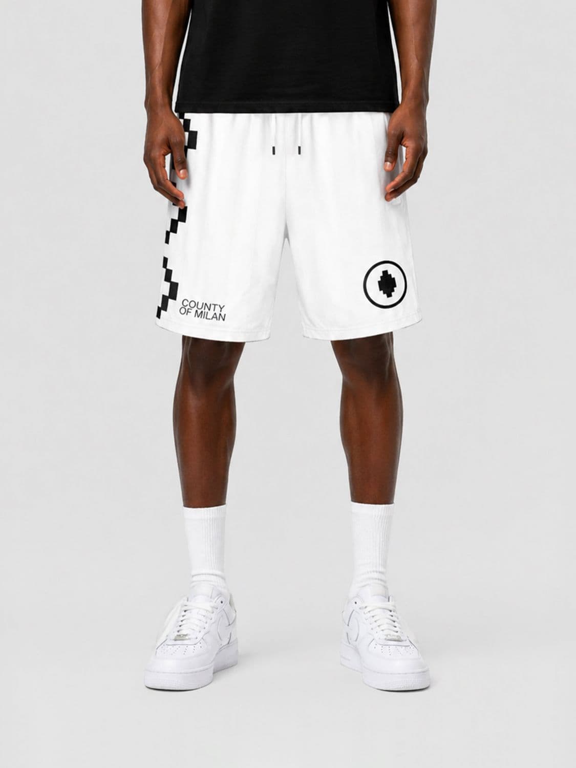 County Of Milan Acetate Bermuda Shorts with Logo