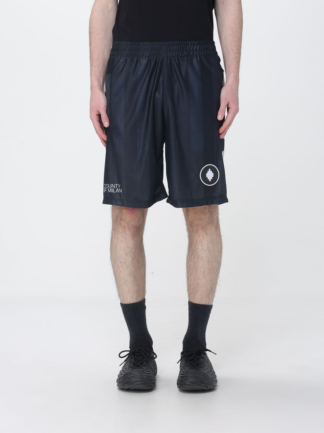 County Of Milan Acetate Bermuda Shorts with Logo