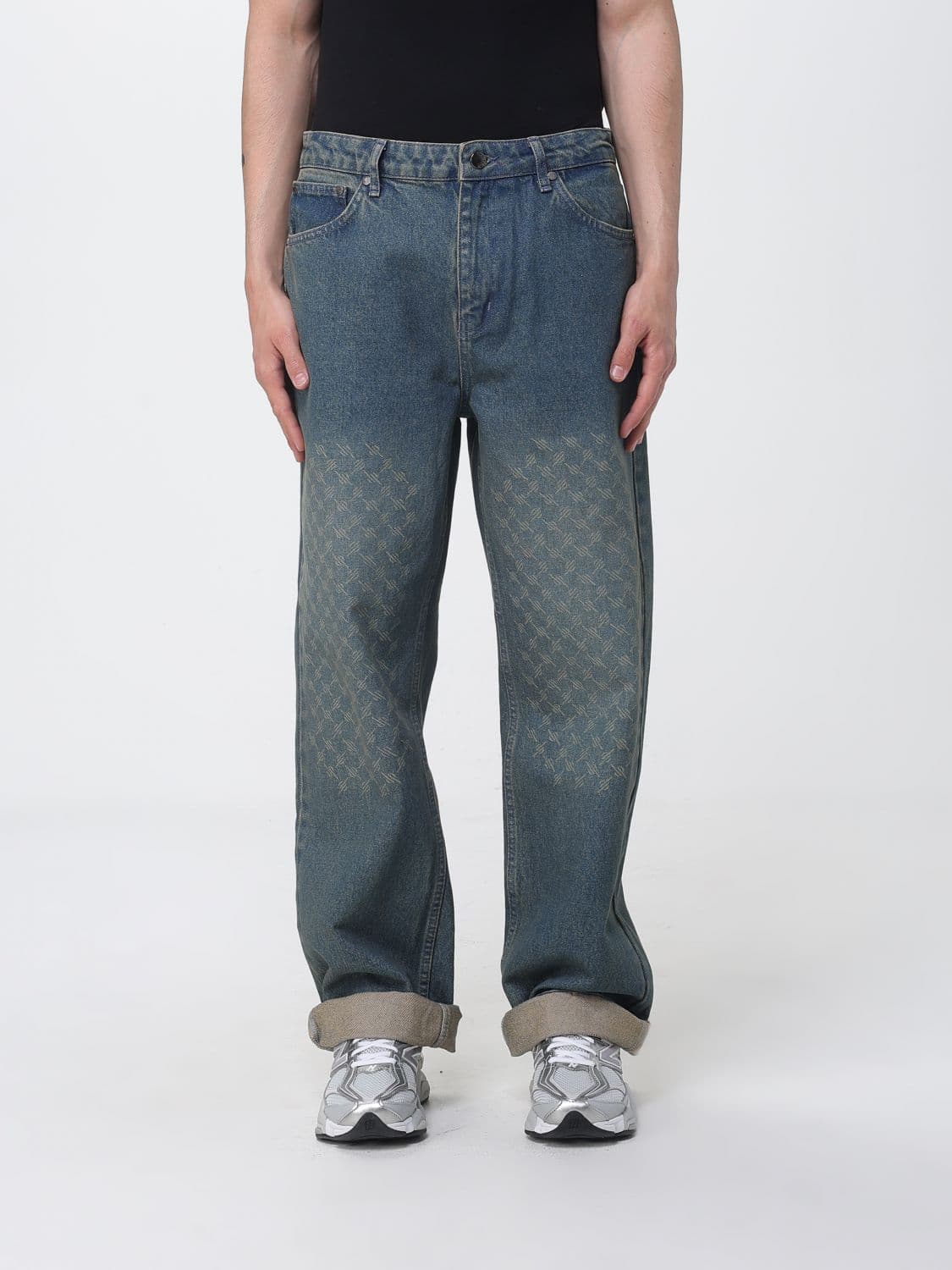 Daily Paper Cotton Denim Wide-Leg Jeans · M