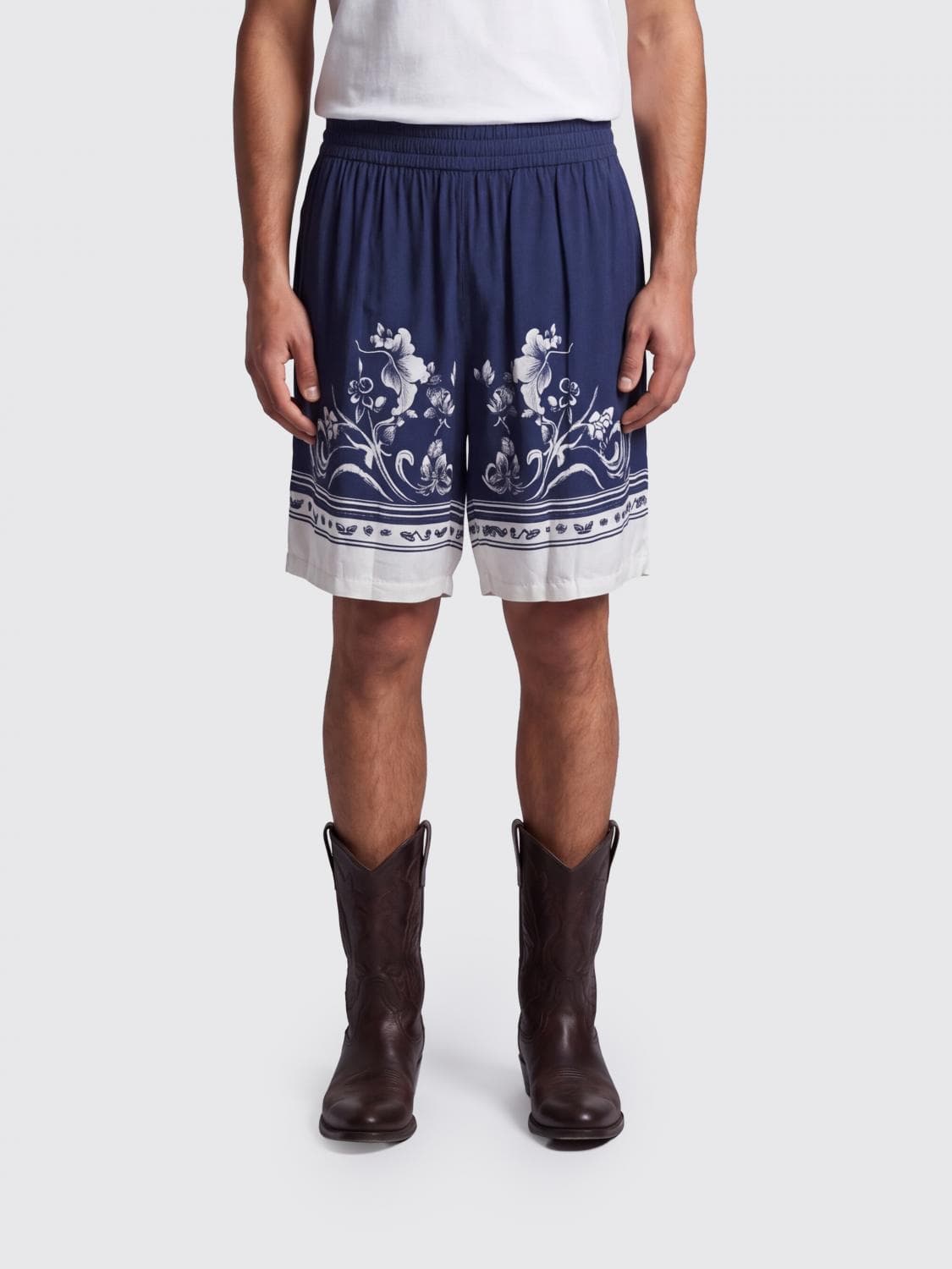 Ih Nom Uh Nit Printed Viscose Shorts