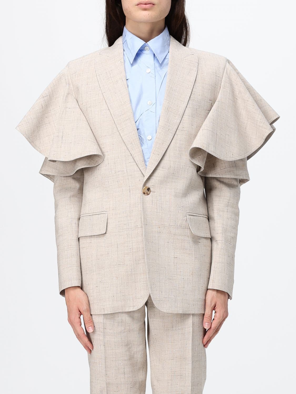 Moschino Couture Jacket Woman color Beige