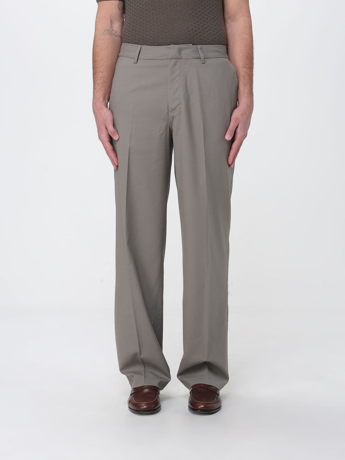 Emporio Armani Wool Wide-Leg Trousers · 46
