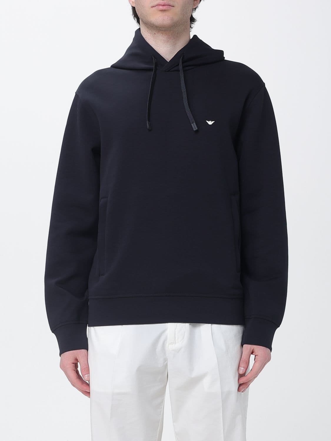 Emporio Armani Cotton Hooded Sweatshirt