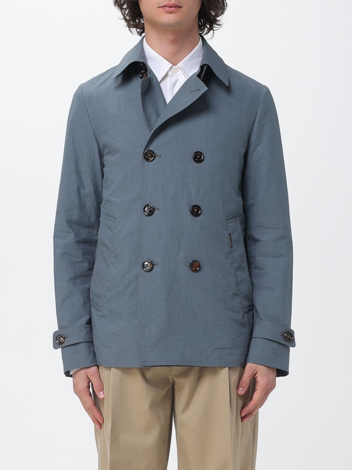 Moorer Double-Breasted Trench Coat