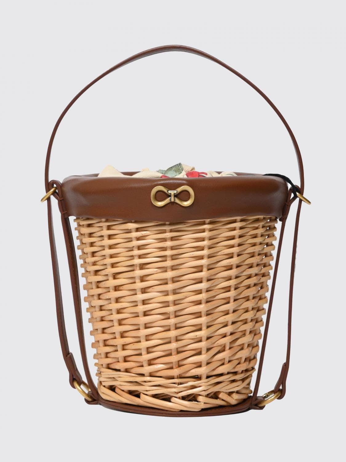 Twinset Wicker Bucket Bag