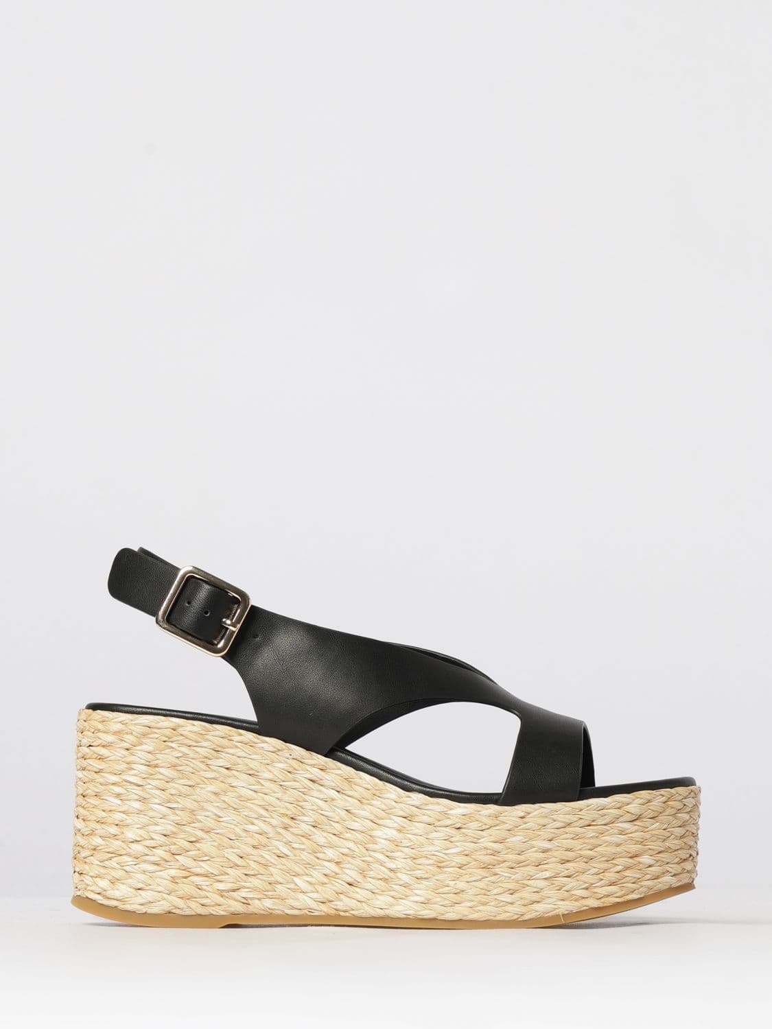 Paloma Barcelò Leather Wedge Sandals
