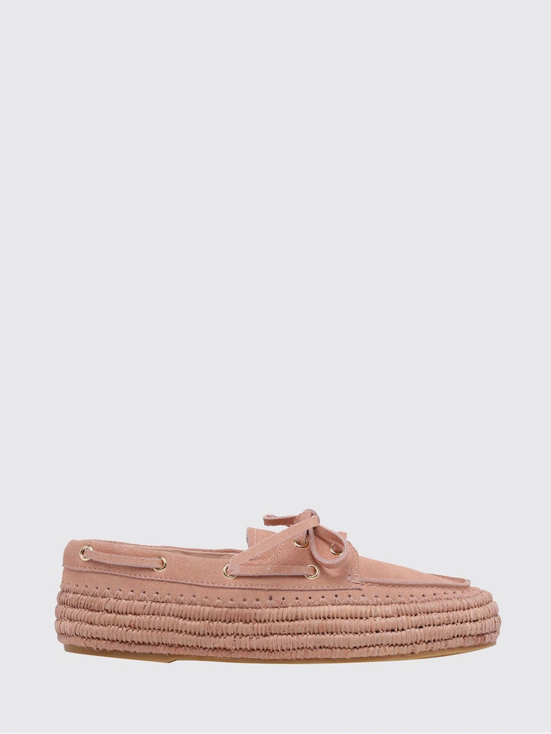 Paloma Barcelò Suede and Raffia Boat Loafers