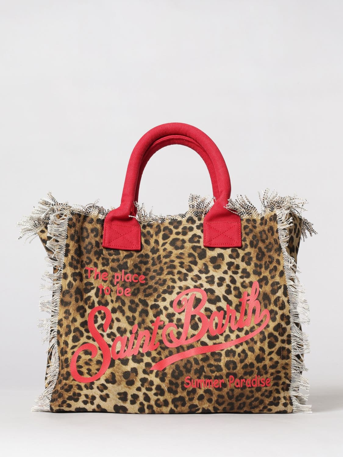 Mc2 Saint Barth Printed Cotton Vanity Bag with Logo