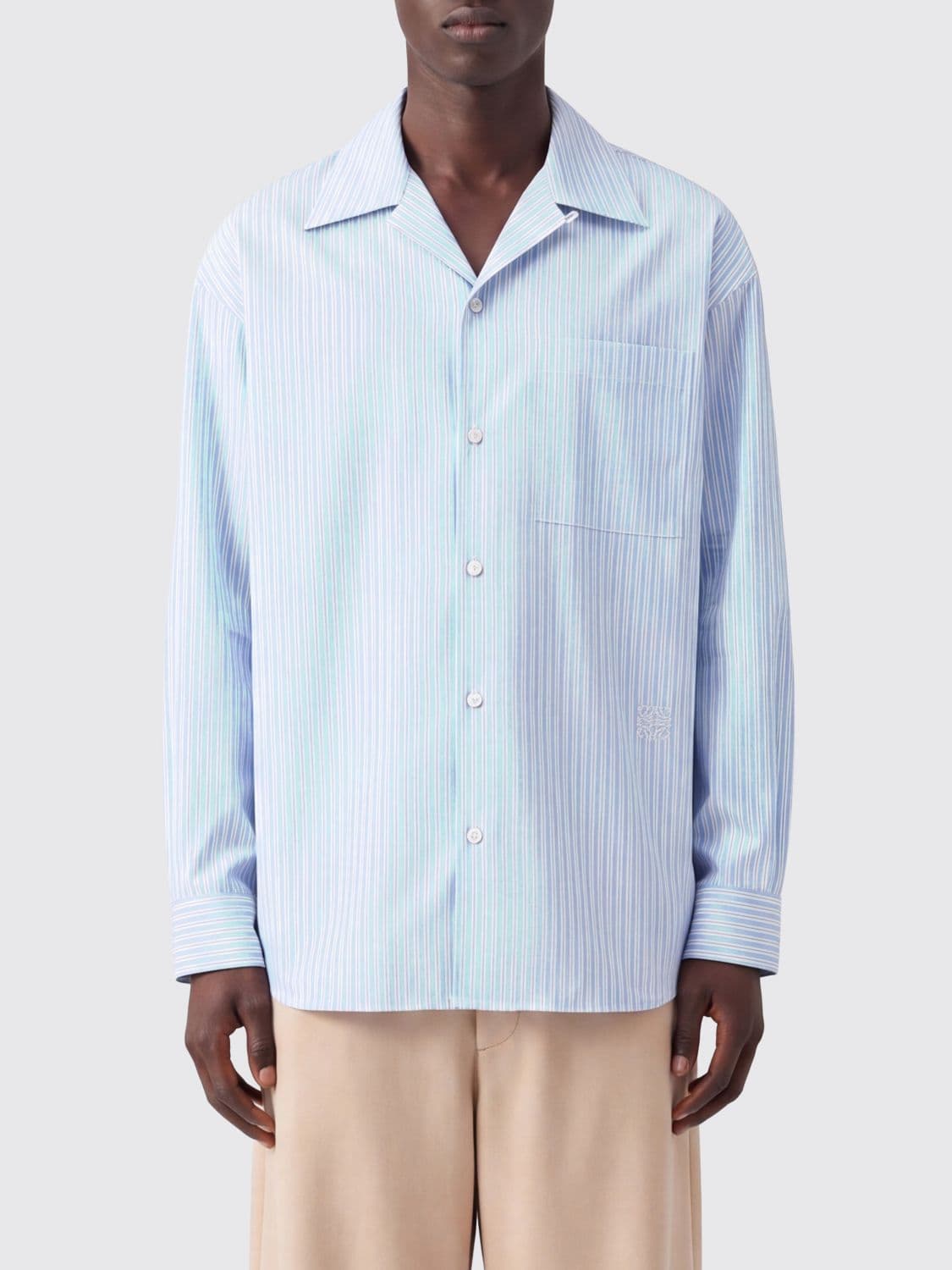 Loewe Striped Cotton Casual Shirt