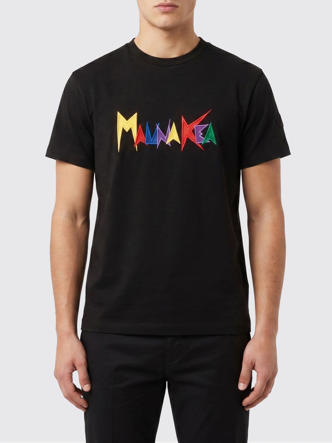 Mauna Kea Cotton T-shirt with Multicolor Logo