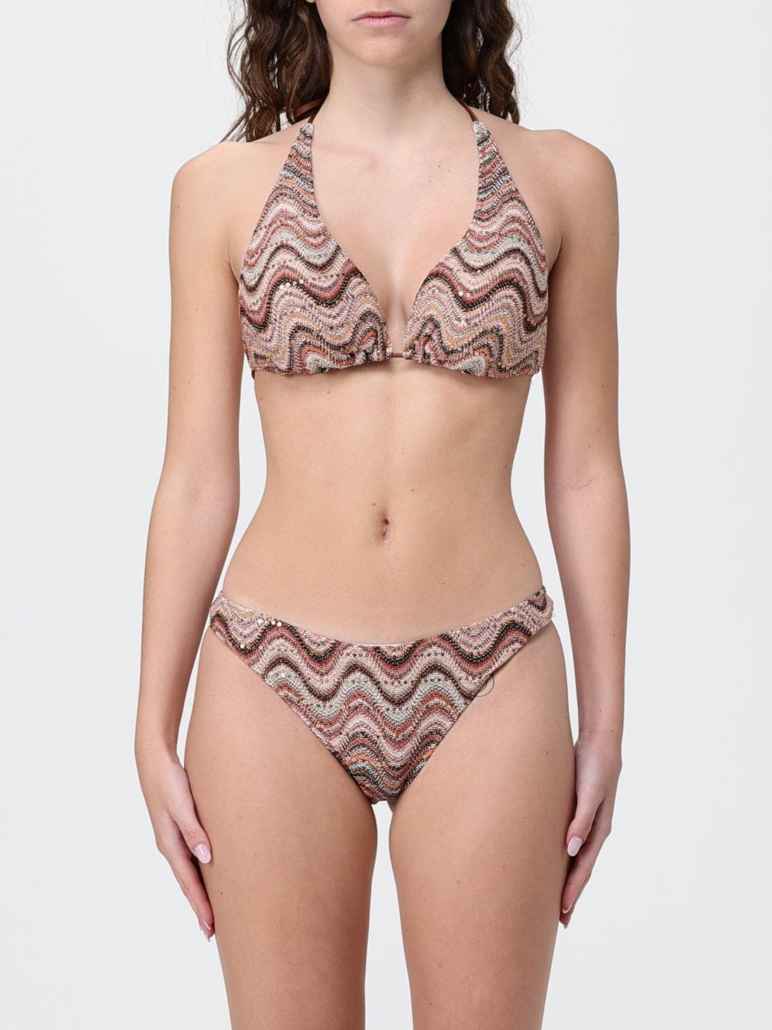 Mc2 Saint Barth Embroidered Bikini Top Swimsuit