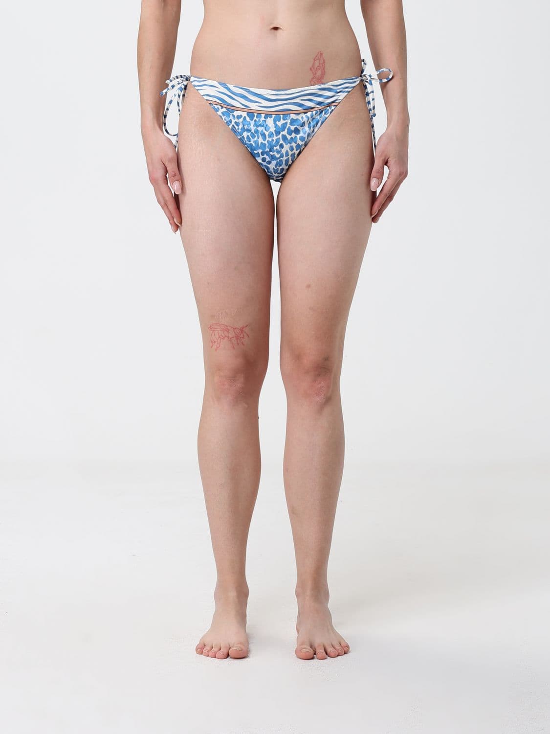Mc2 Saint Barth Embroidered Bikini Bottom Swimsuit