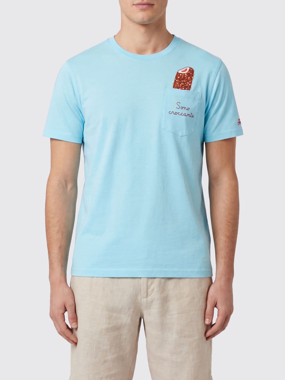 Mc2 Saint Barth Cotton T-Shirt with Logo