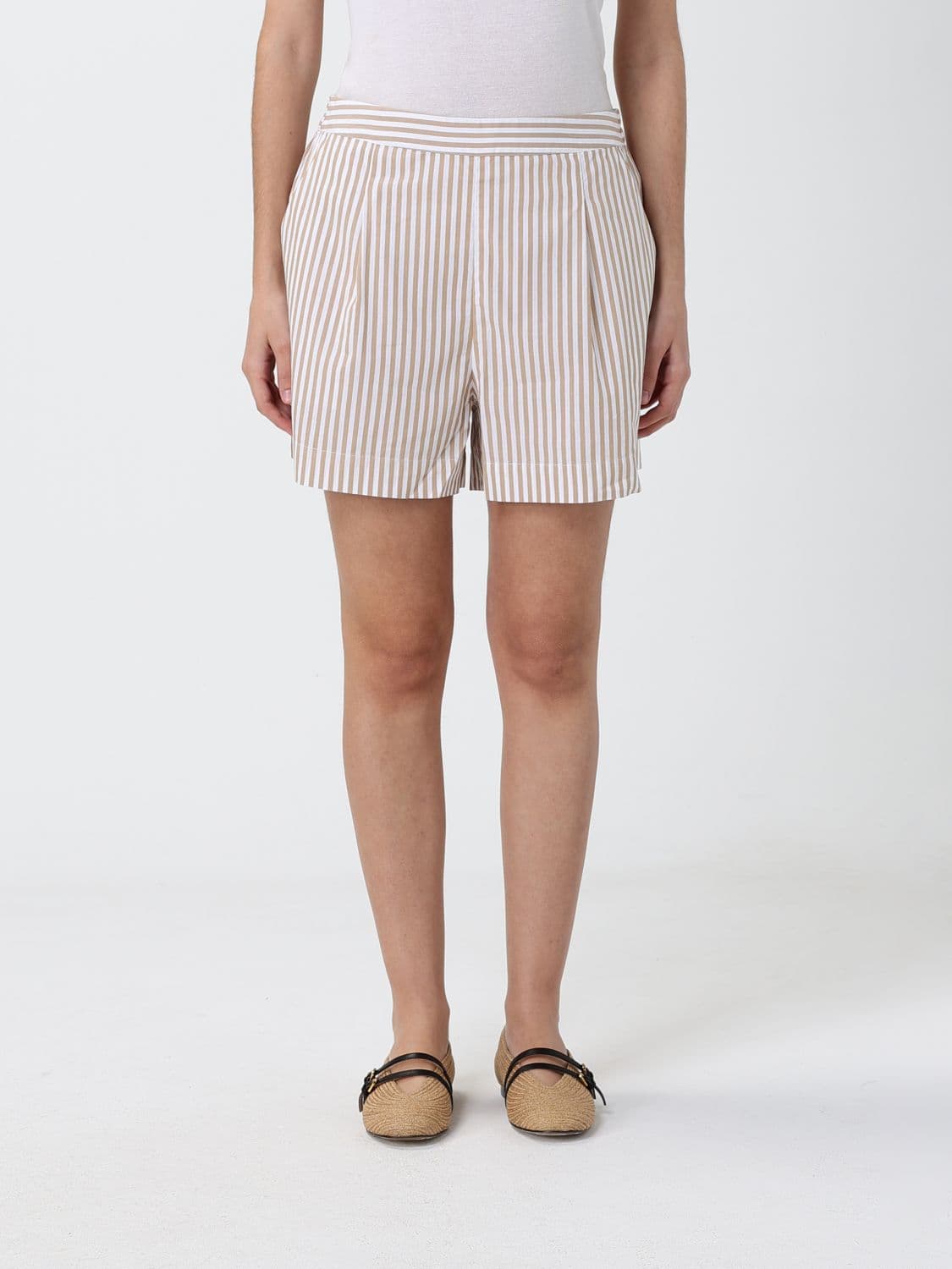 Mc2 Saint Barth Striped Cotton Shorts