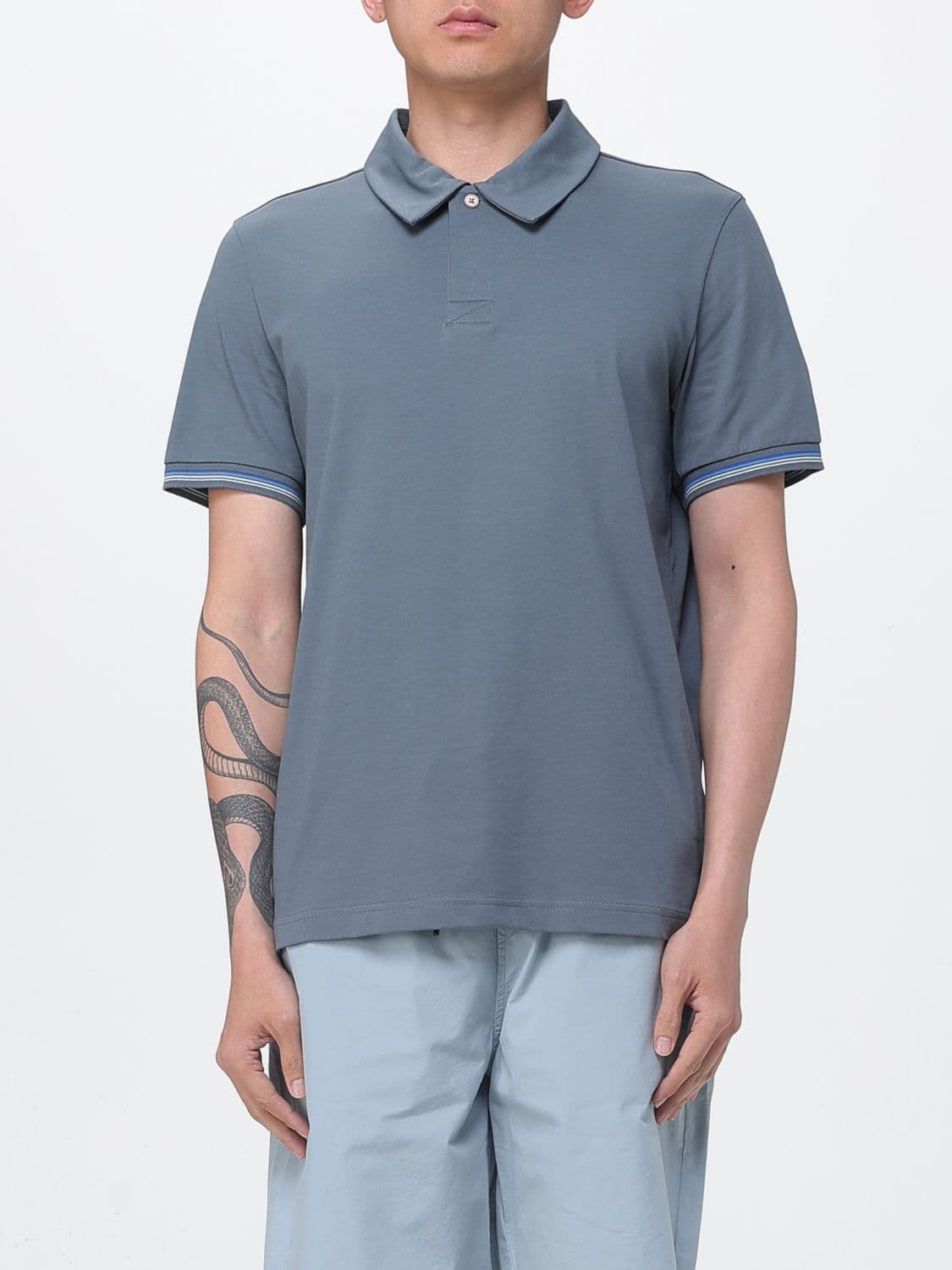 Paul Smith Cotton Blend Polo Shirt · S