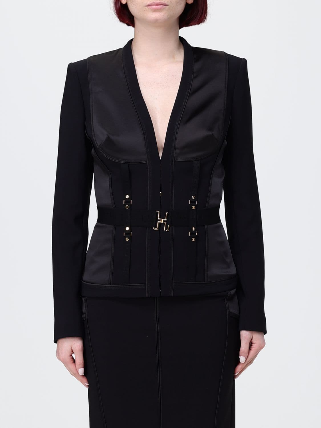 Elisabetta Franchi Polyester Corset Blazer