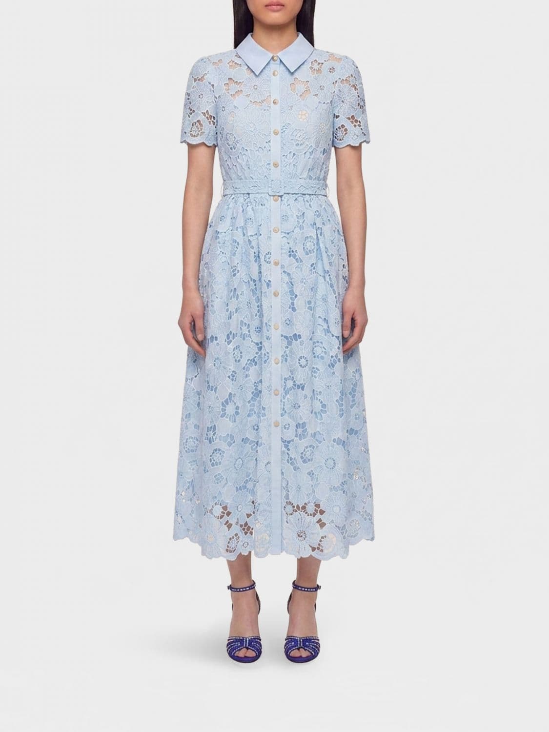 Self-Portrait Lace Chemisier Dress · 6