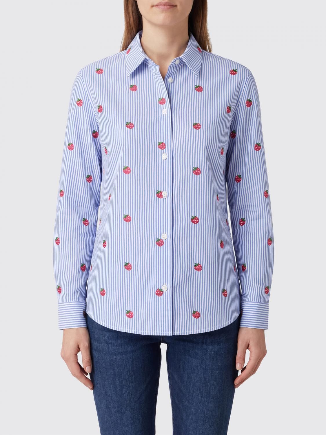 Mc2 Saint Barth Embroidered Cotton Shirt