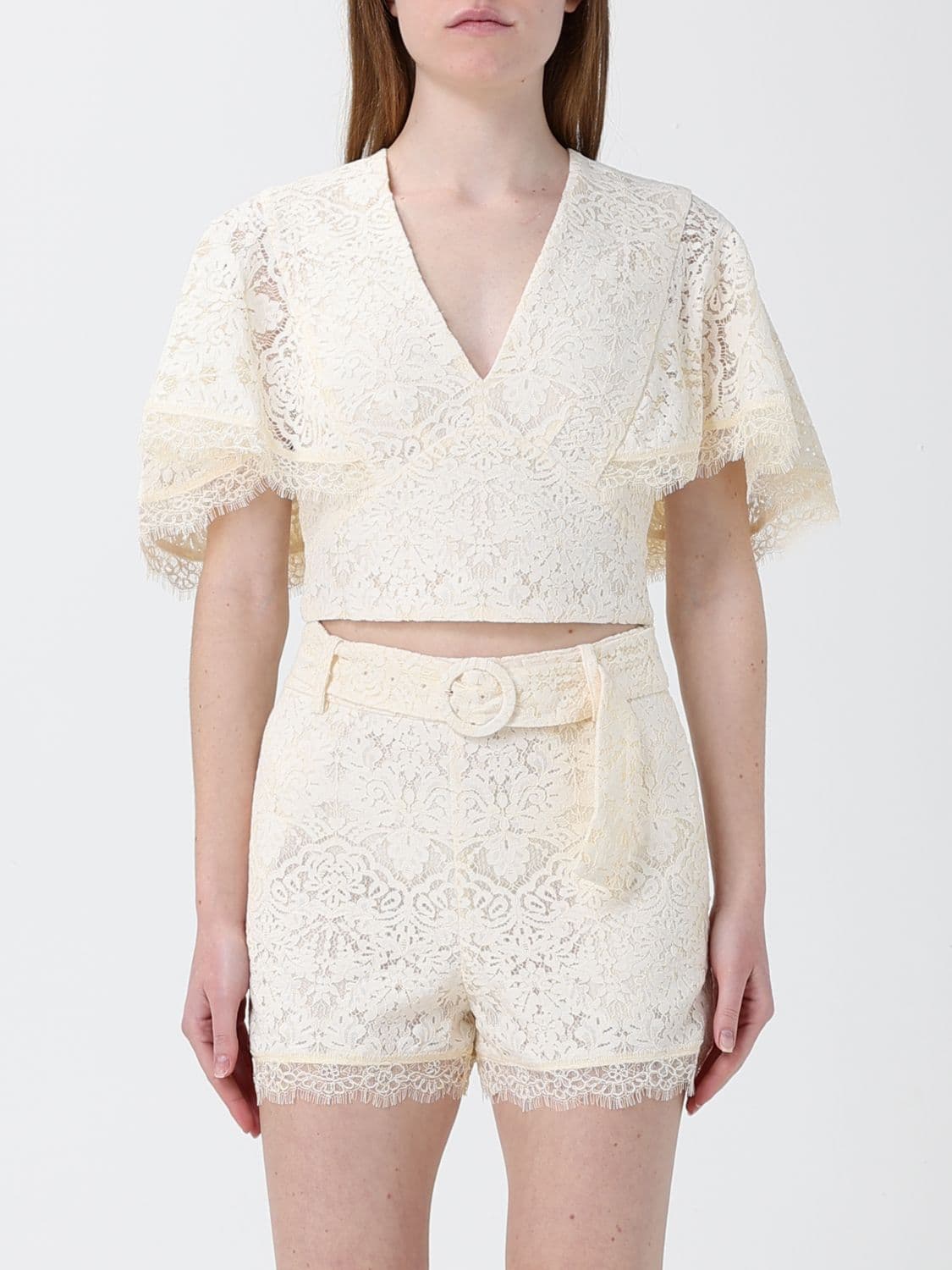 Twinset Lace Crop Top