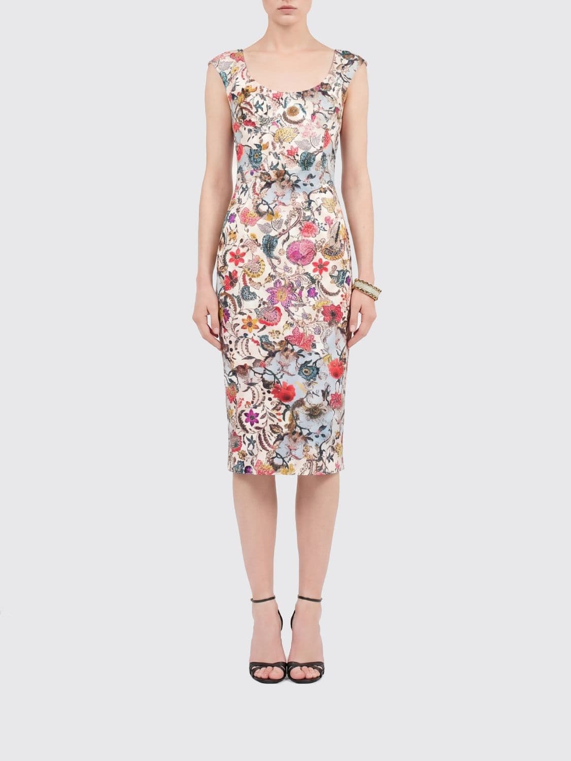 Roberto Cavalli Printed Jersey Midi Dress