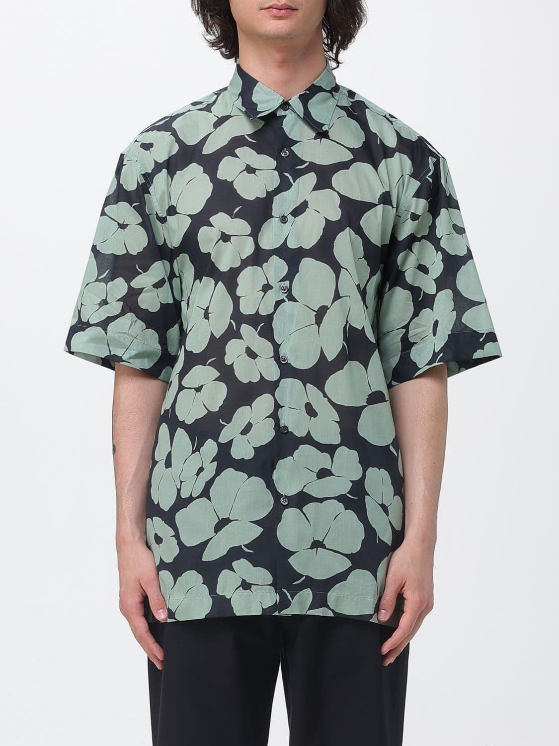 Dries Van Noten Casual Cotton Shirt with Floral Print