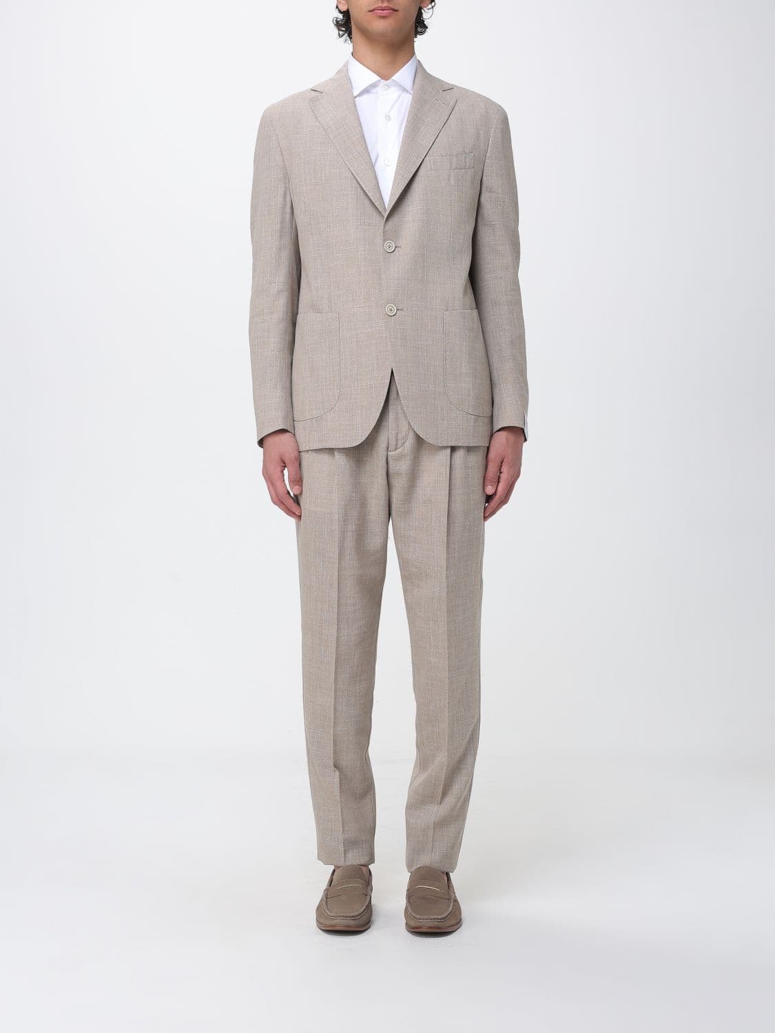 Eleventy Single-Breasted Virgin Wool and Cashmere Dress