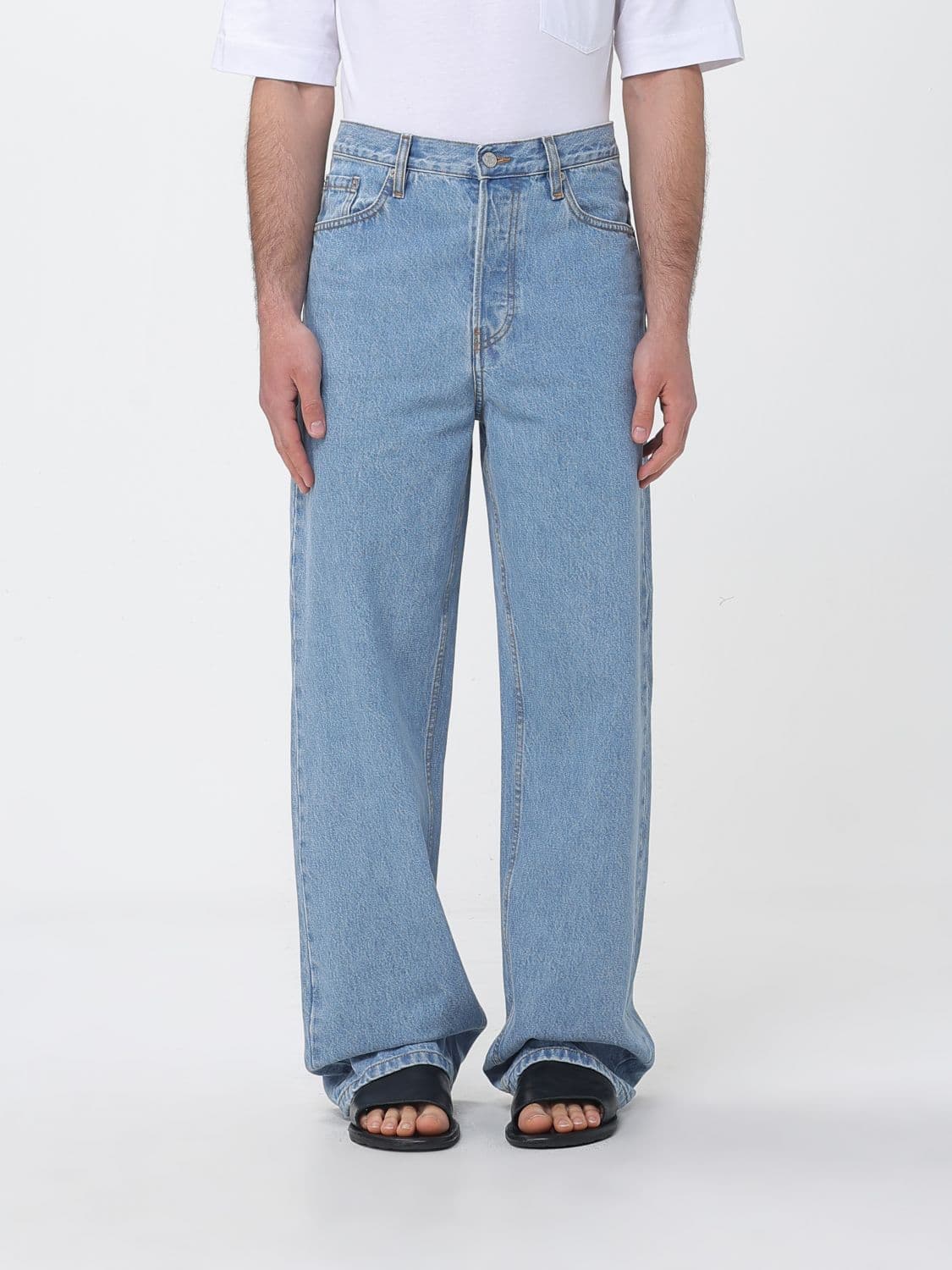 Dries Van Noten Denim Wide Leg Jeans
