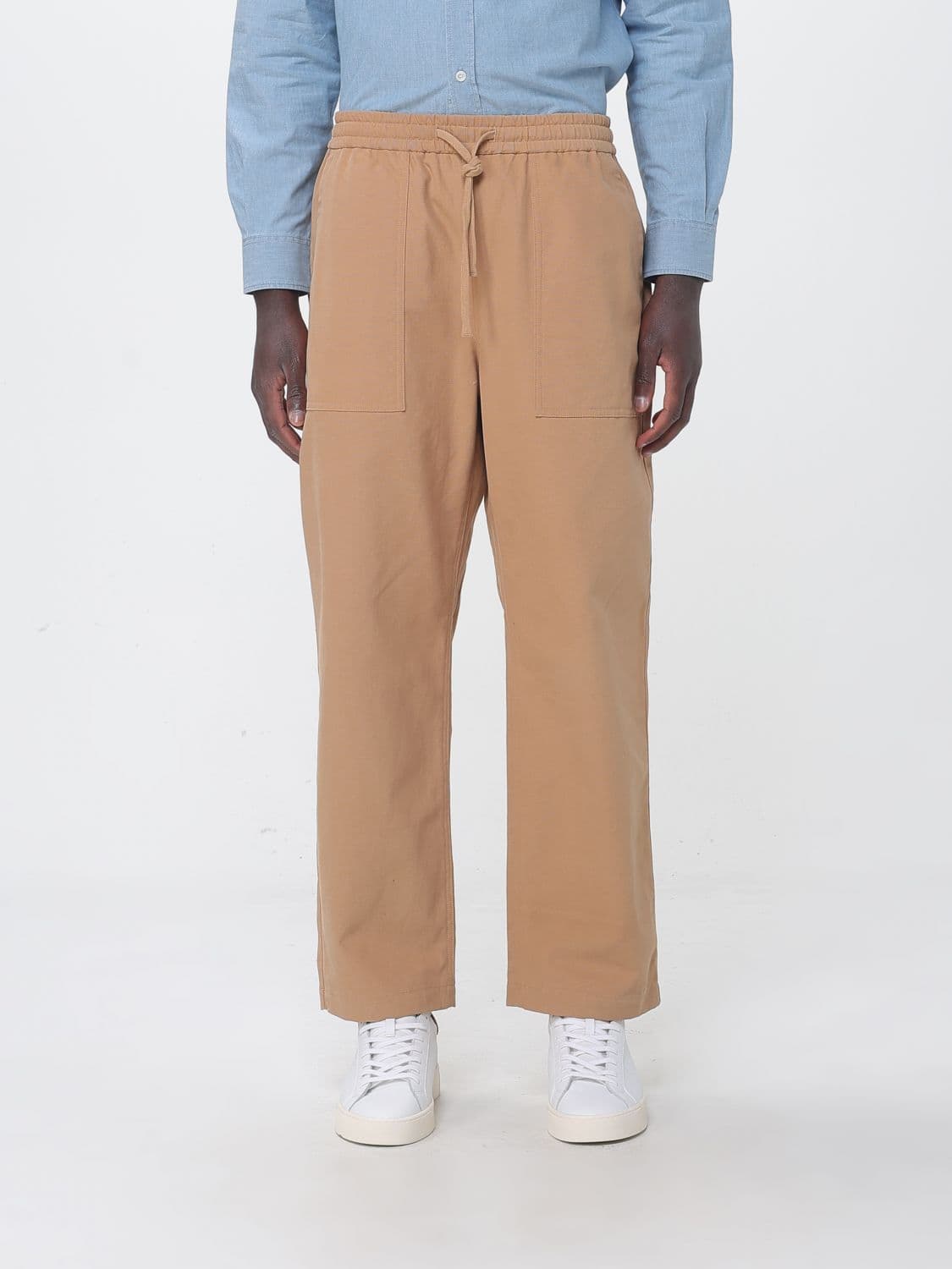 Maison Kitsuné Cotton Trousers With Drawstring