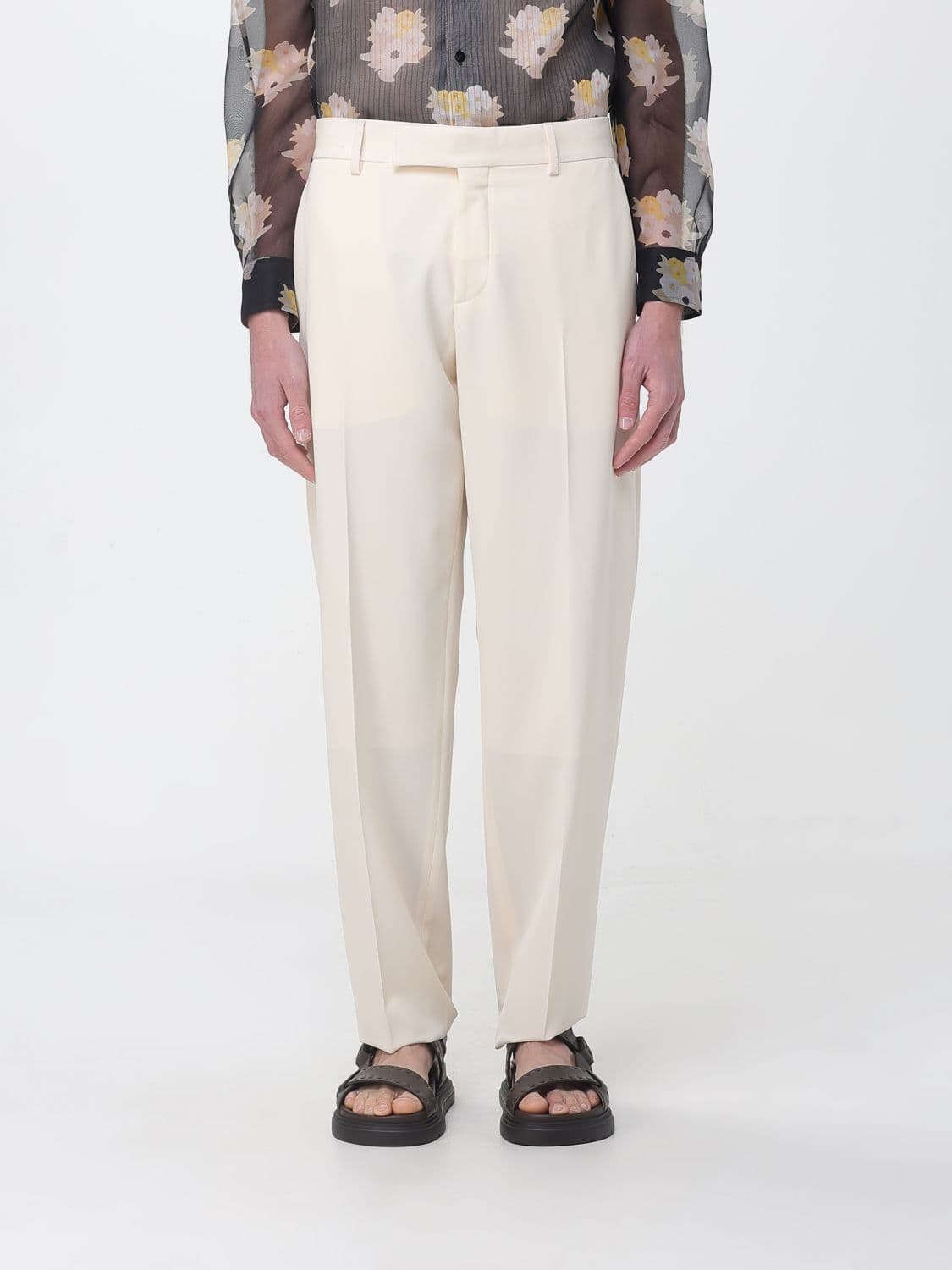 Fendi Pants Men color Beige