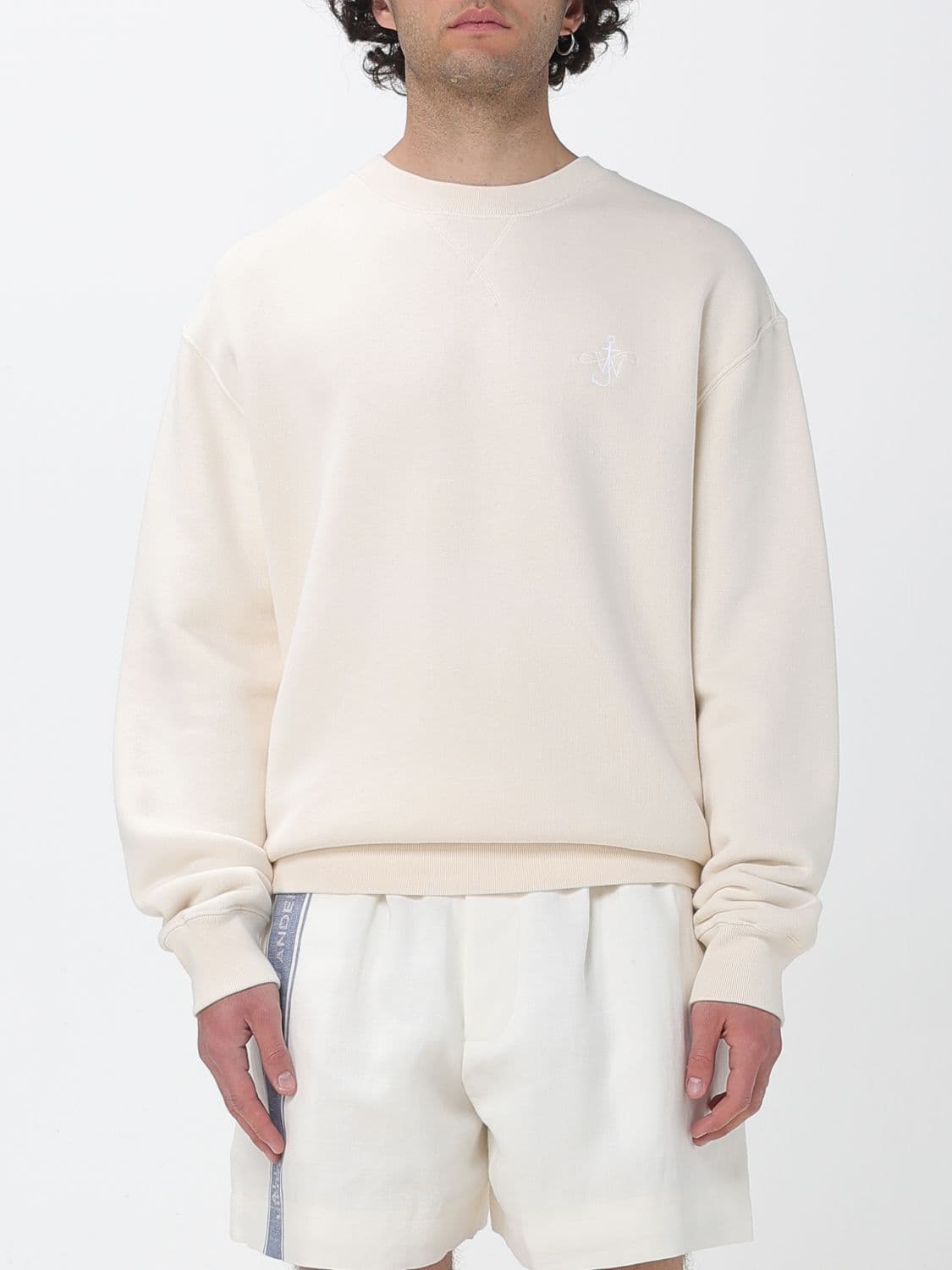 Jw Anderson Cotton Crewneck Sweatshirt with Logo · M