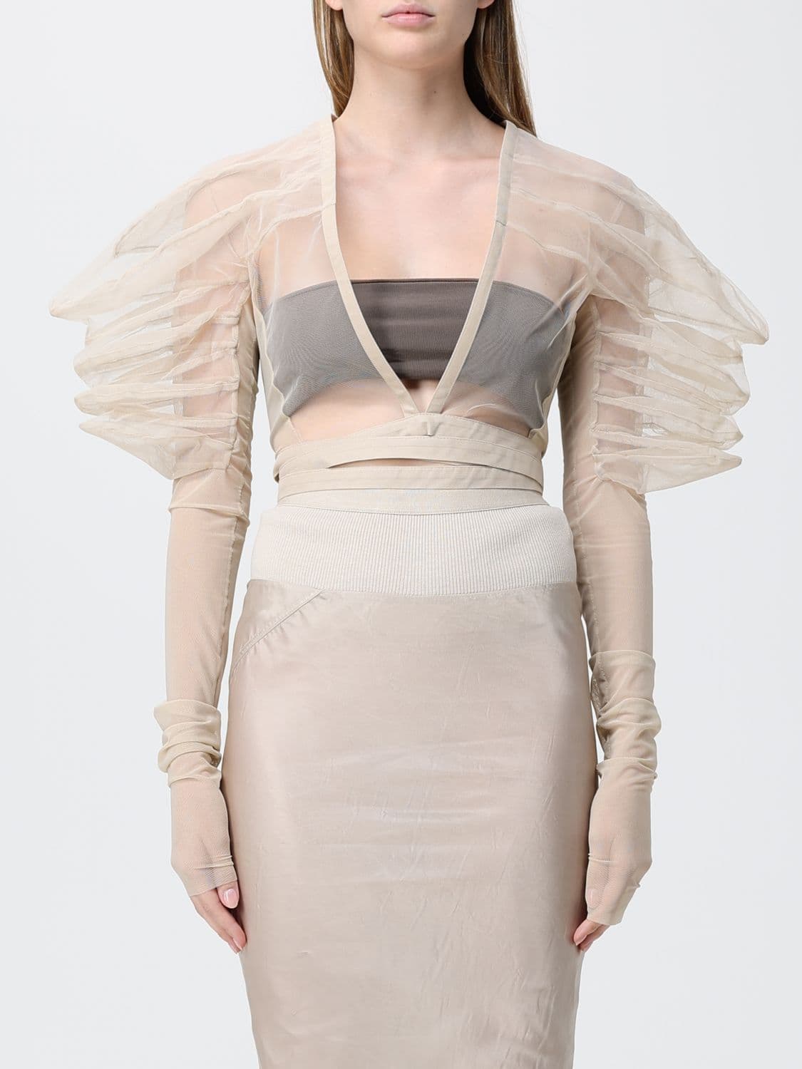 Rick Owens Sheer Tulle Top