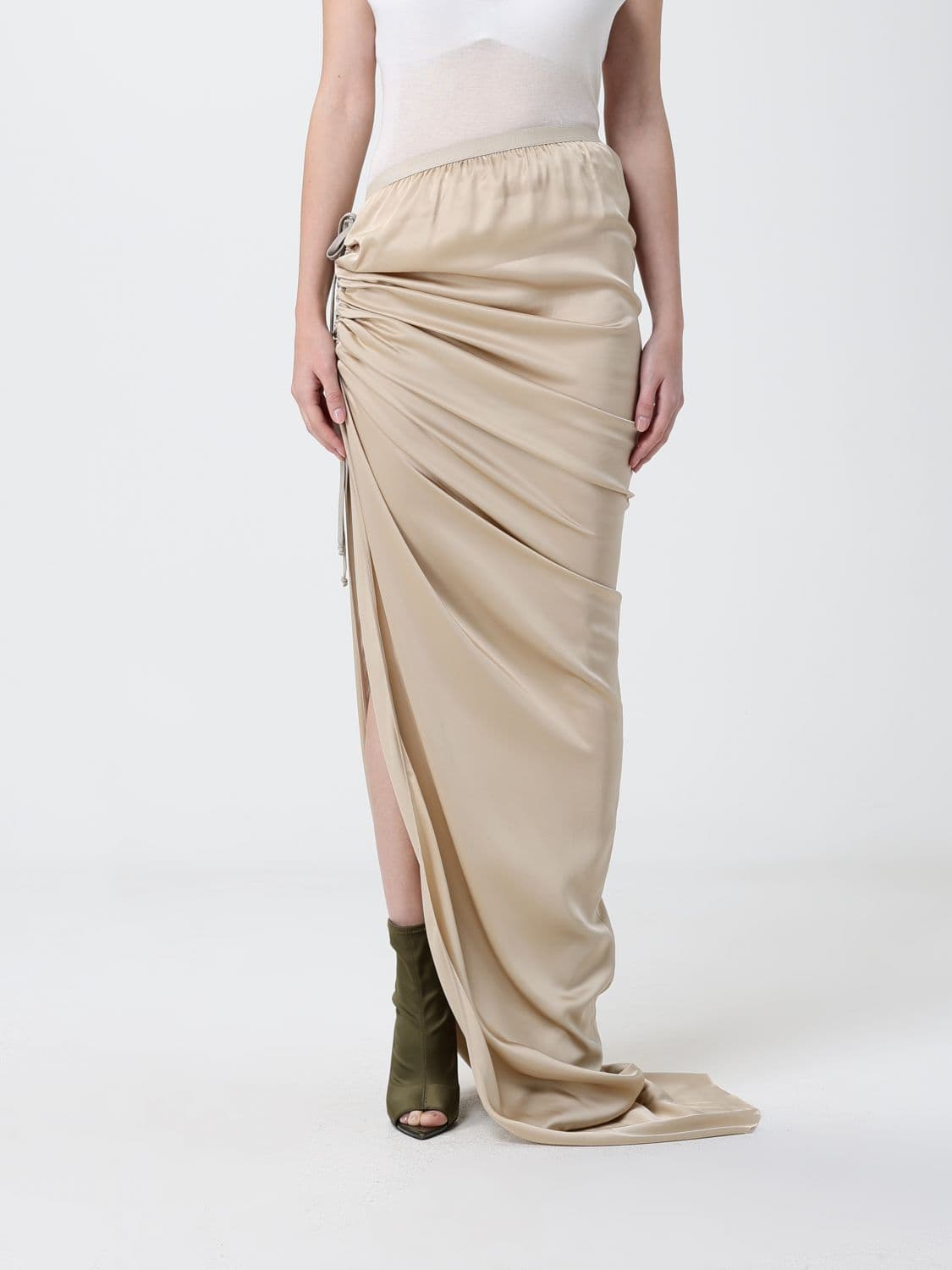 Rick Owens Long Asymmetric Skirt