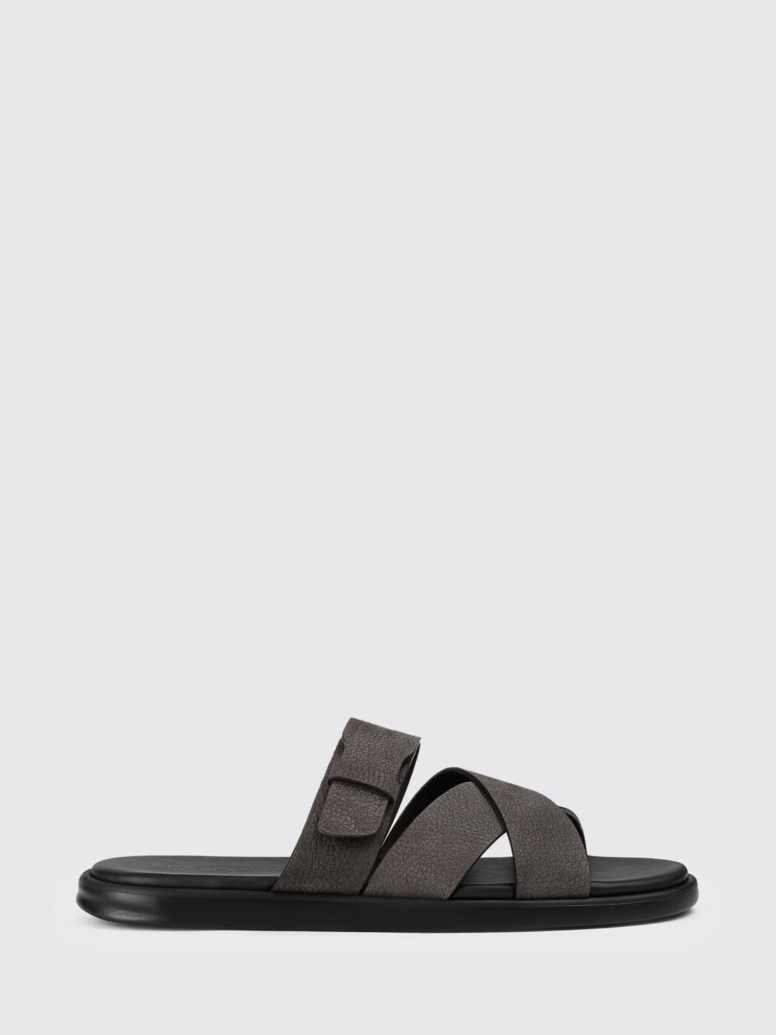 Doucal's Grained Leather Sandals
