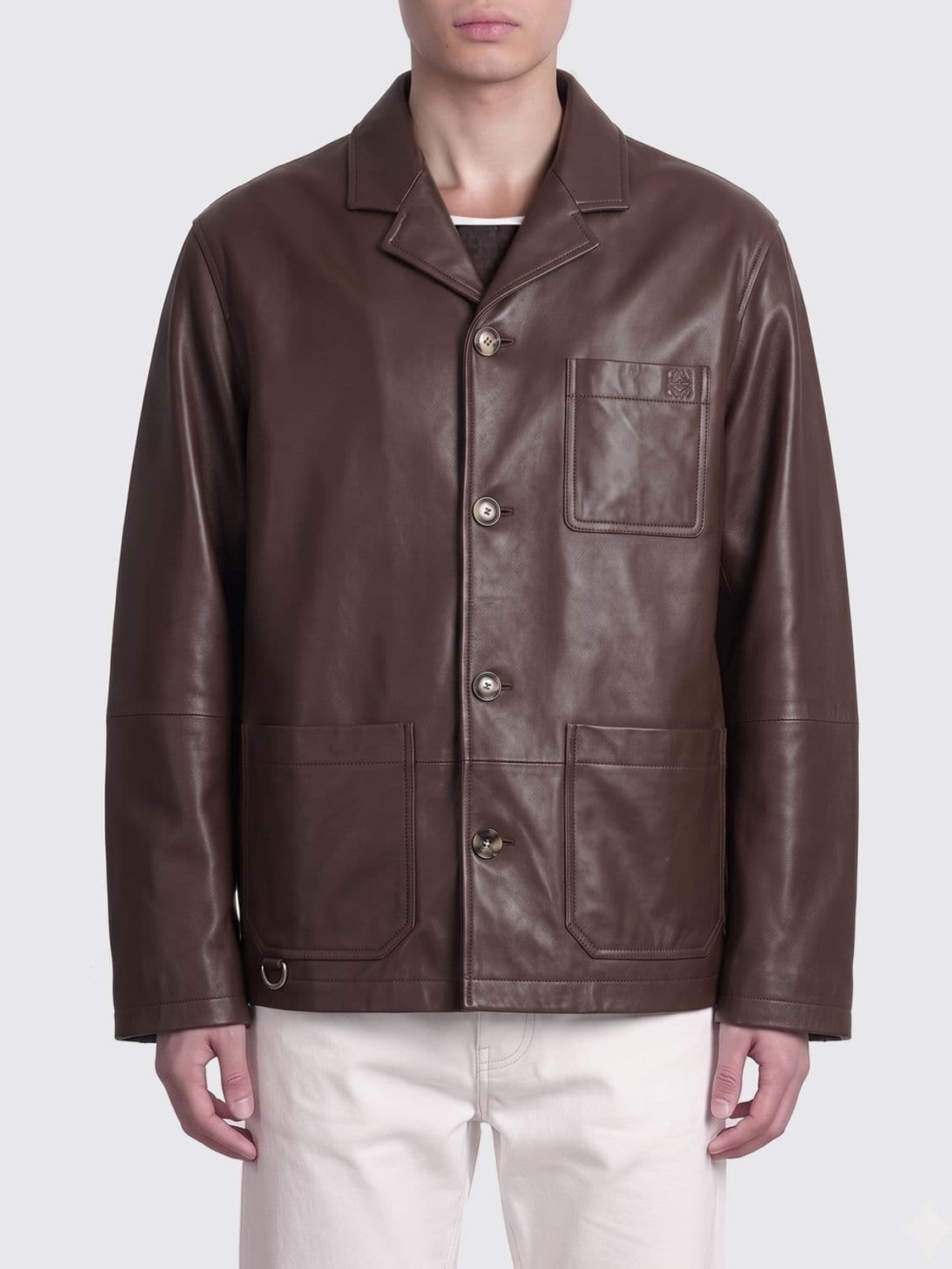 Loewe Lambskin Leather Jacket · 52