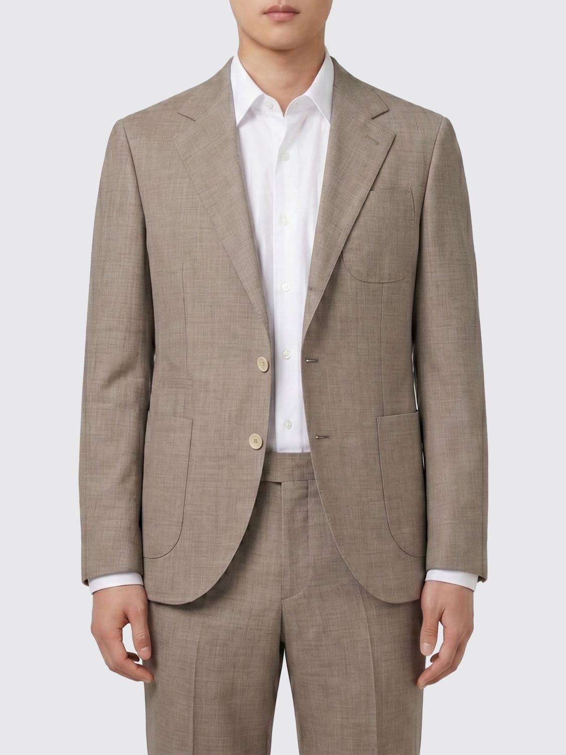 Brunello Cucinelli Wool Blend Single-Breasted Blazer