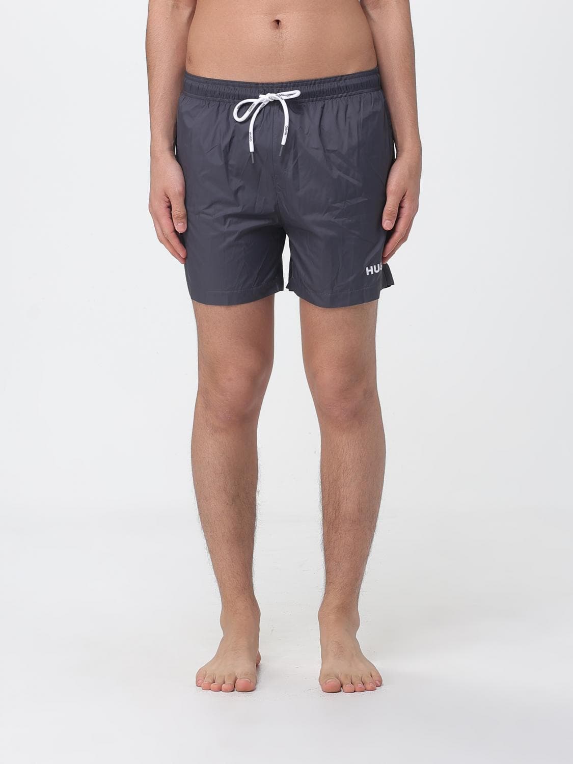 Hugo Polyester Boxer Swim Trunks