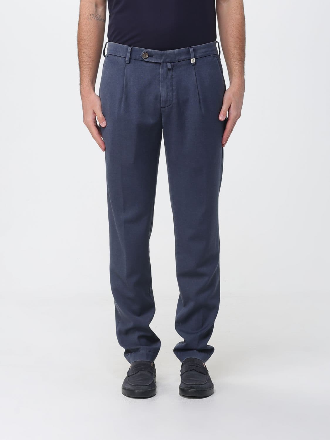 Myths Slim Fit Virgin Wool Trousers