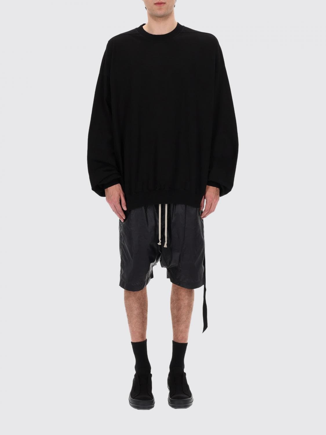Rick Owens Drkshdw Cotton Crewneck Sweatshirt · OS