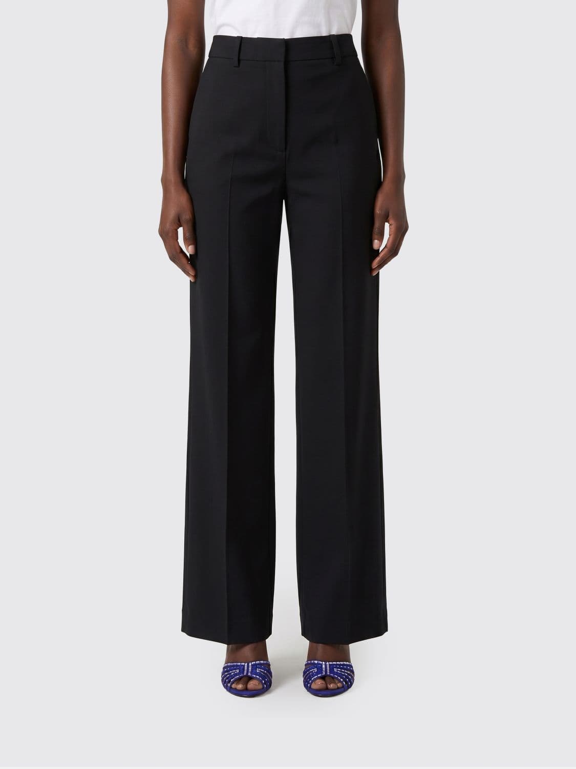 Pt Torino Viscose Palazzo Trousers