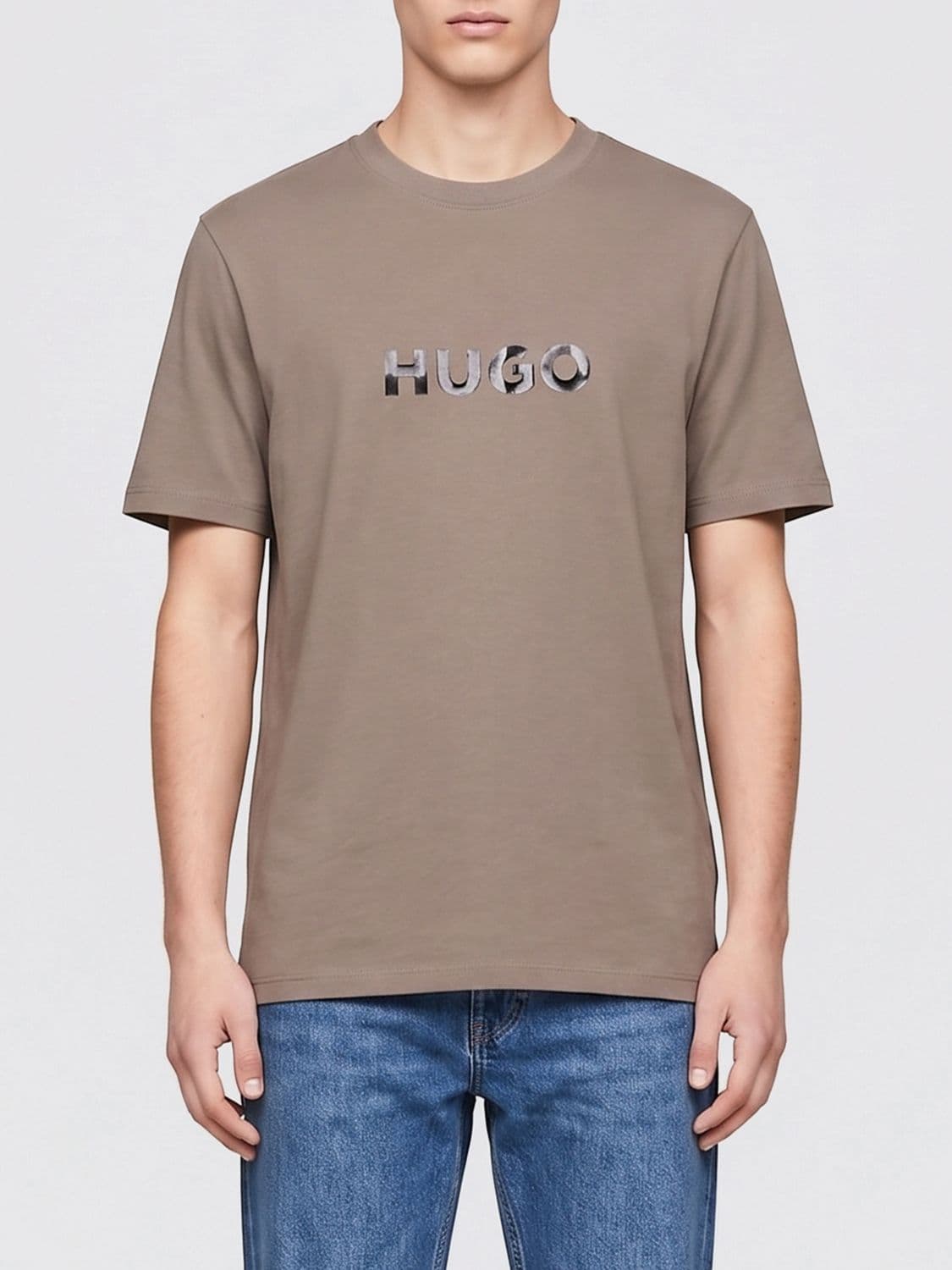 Hugo Cotton T-Shirt with Logo