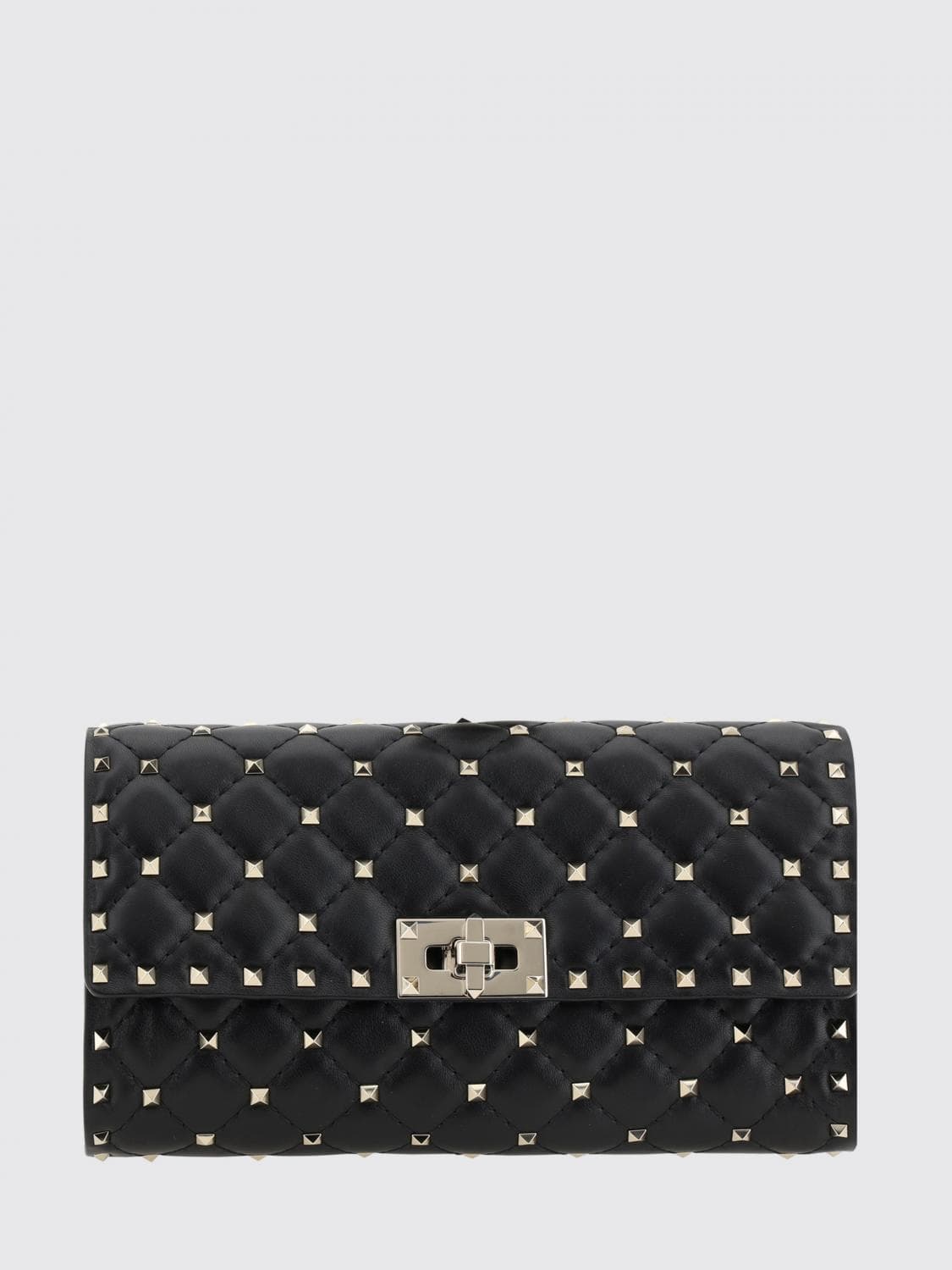 Valentino Garavani Rockstud Spike Matelassé Nappa Clutch